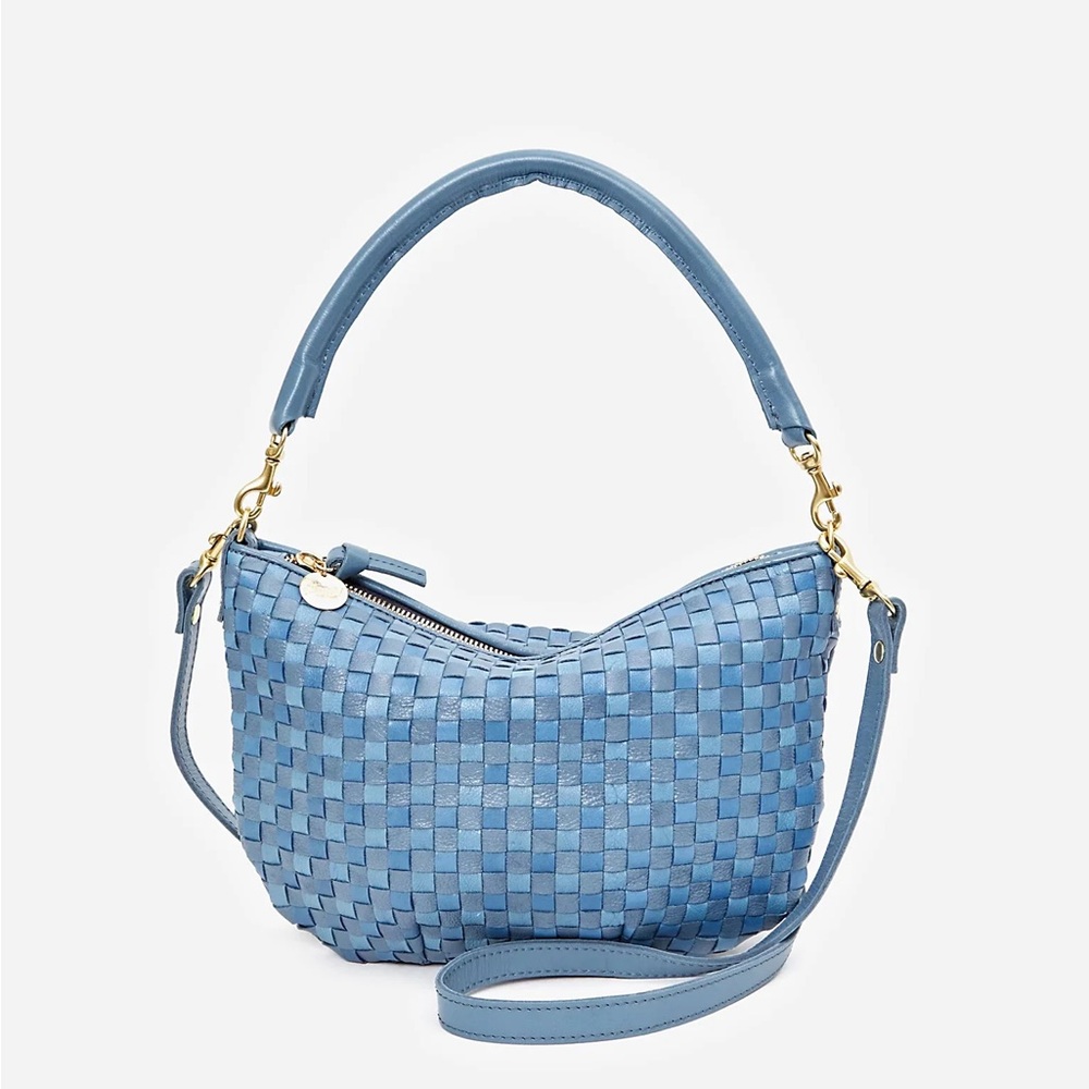 Clare V. Light Blue Woven Petit Moyen